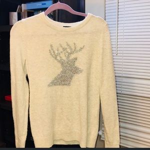 Talbots sweater for Christmas with lurex.